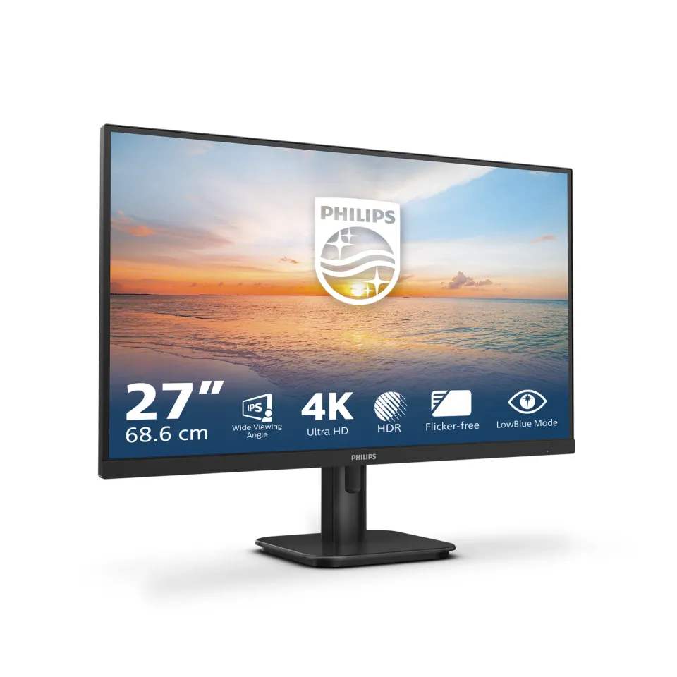Philips LCD 27E1N1800A 27" IPS 4K/3840x2160@60Hz/4ms/350cd/2xHDMI/DP/Repro/VESA