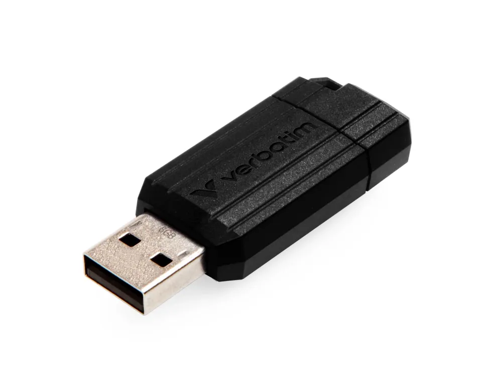 VERBATIM Flash Disk 8GB Store 'n' Go PinStripe, černá