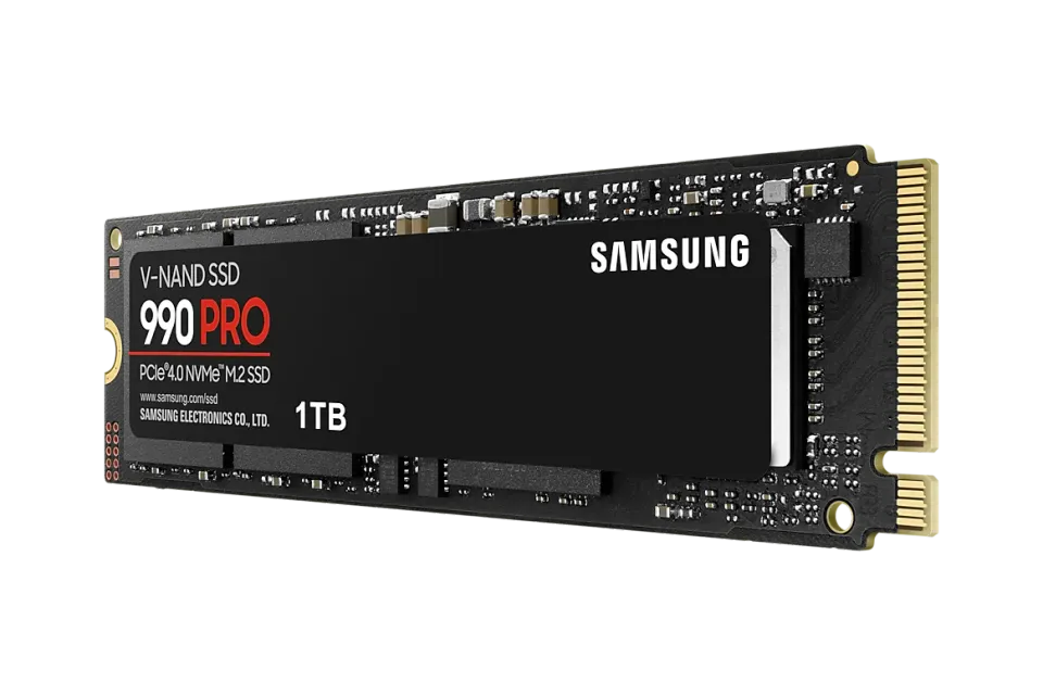 SAMSUNG 990 PRO 1TB PCIe 4.0 NVMe SSD M.2 PCIe 4.0 x4 NVMe 2.0 (čtení max. 7450MB/s, zápis max. 6900MB/s)