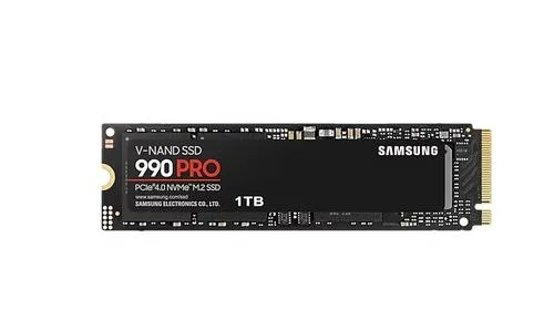 SAMSUNG 990 PRO 1TB PCIe 4.0 NVMe SSD M.2 PCIe 4.0 x4 NVMe 2.0 (čtení max. 7450MB/s, zápis max. 6900MB/s)