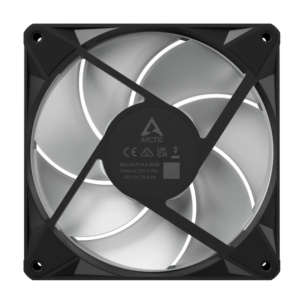 ARCTIC BioniX P14 A-RGB ventilátor - 140mm, black