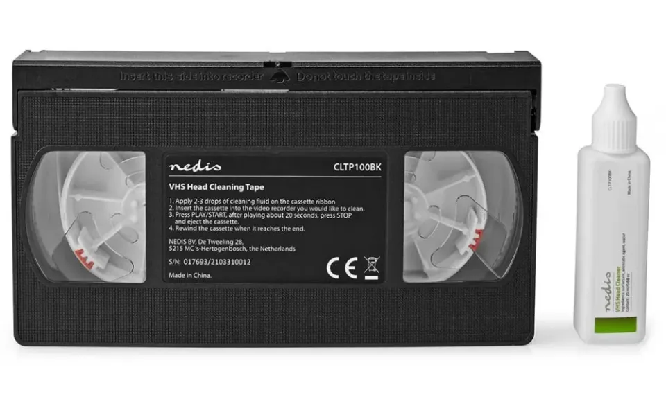 Nedis CLTP100BK - Čistič Hlav | 20 ml | VHS hlavy | Černá
