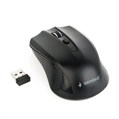 Gembird Myš MUSW-4B-04, černá, bezdrátová, USB nano receiver