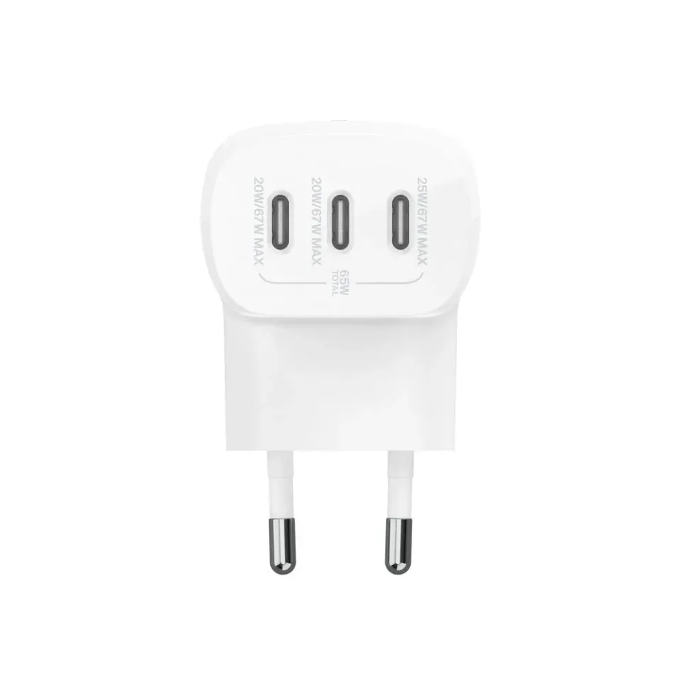 Belkin BOOST CHARGE 67W 3-portová USB-C Power Delivery PPS nástěnná nabíječka +
