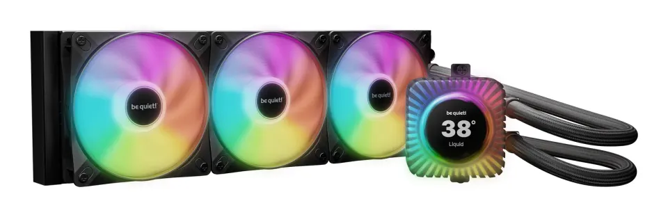 Be quiet! vodní chladič CPU Light Loop IO LCD ARGB 360mm / 3x120mm PWM fan / displej / IO ekosystém /Intel i AMD / černý