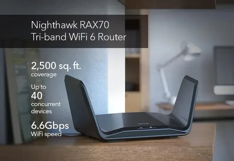 Netgear 5PT TRI-BAND 8-STREAM AX6600 ROUTER