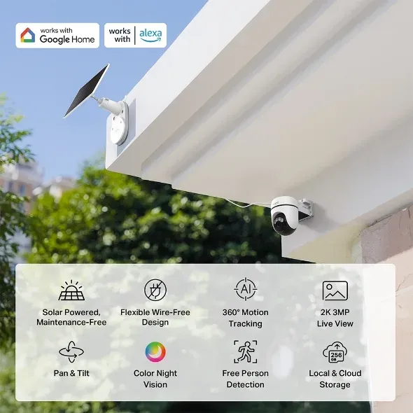 TP-Link Tapo C610 Sada otočné bezpečnostní kamery se solárním panelem
