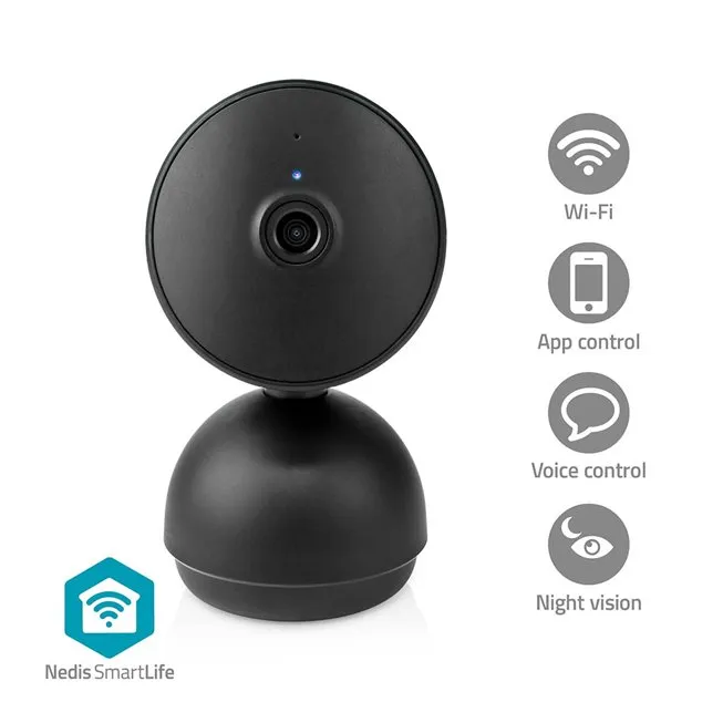 Nedis WIFICI22CBK - SmartLife Vnitřní Kamera| Wi-Fi | Full HD 1080p | Onvif | Se