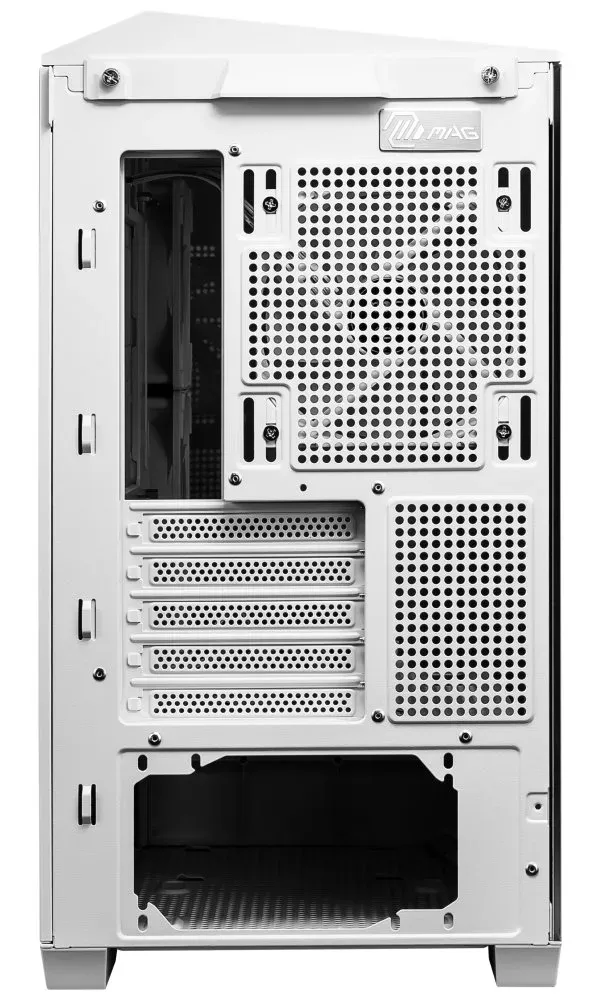 MSI skříň MAG PANO M100R PZ White/ bez zdroje/ levé a přední sklo/ 4x 120 mm A-RGB fan/ 1x USB-C/ 1x USB3.2/ ...