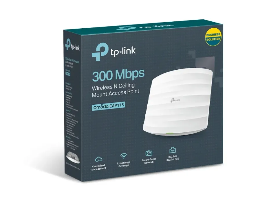 TP-LINK EAP115 Wireless N 300 Mbit/s bezdrátový přístupový bod s montáží na strop