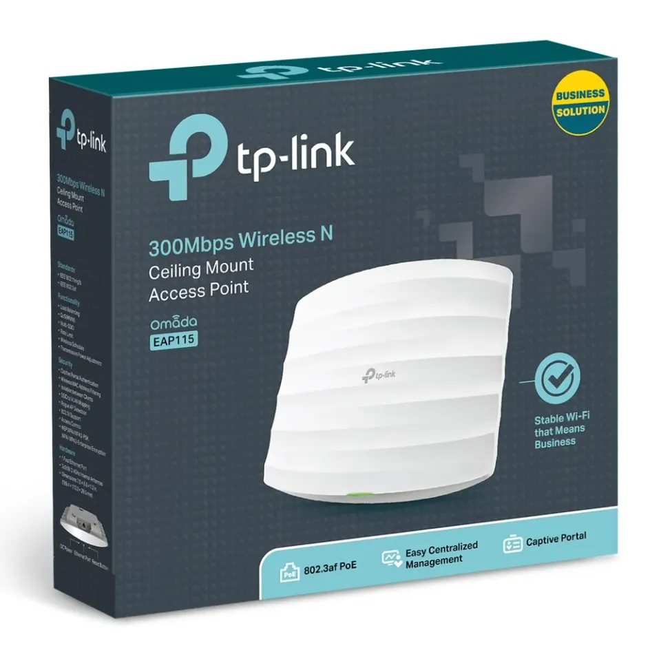 TP-LINK EAP115 Wireless N 300 Mbit/s bezdrátový přístupový bod s montáží na strop
