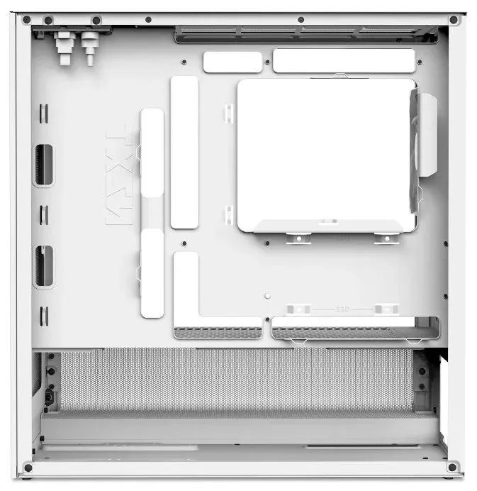 NZXT skříň H3 Flow / microATX / 1x120mm / USB / USB-C / bílá