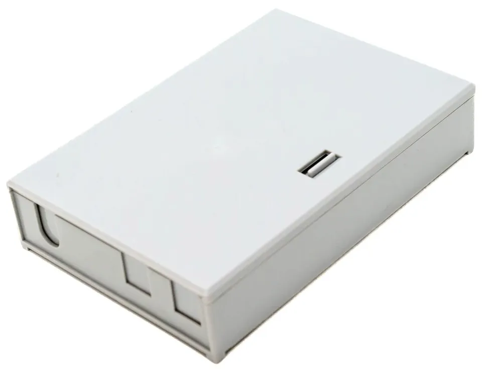 XtendLan mini rozvaděč, 4 porty, 1x průchozí kabel, 6 svarků, ST/SC/Duplex LC/pigtaily, stoupačkové/průběžné