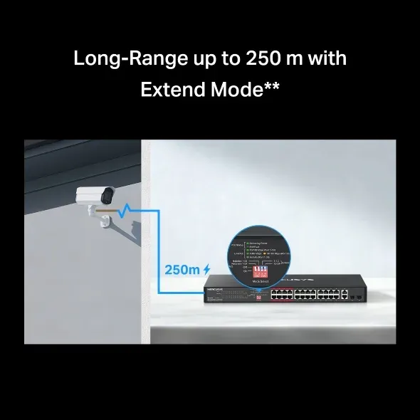 TP-Link Mercusys MS124GS 24portový gigabitový stolní/rackový switch