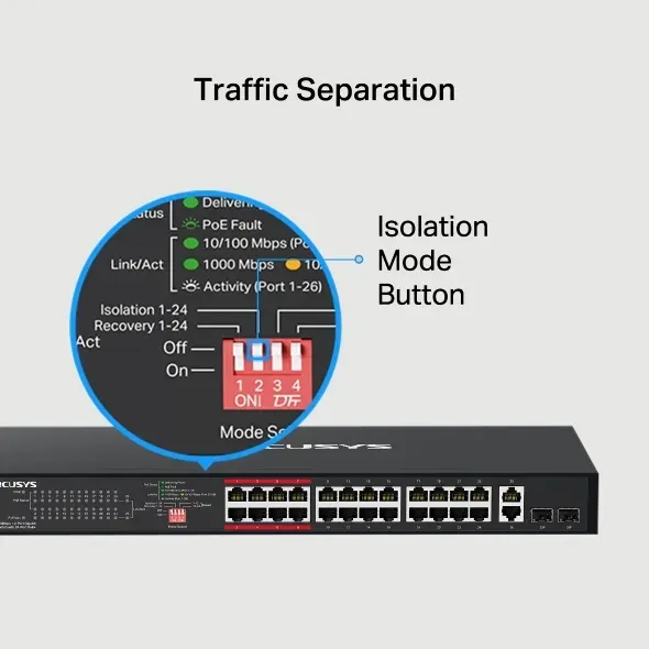 TP-Link Mercusys MS124GS 24portový gigabitový stolní/rackový switch