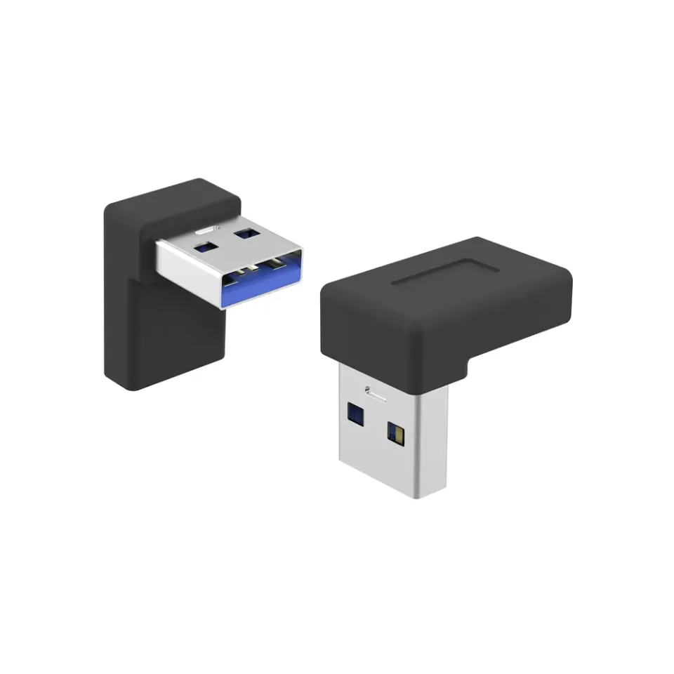 PremiumCord zahnutá 90° redukce USB-C Female na USB3.0 typ A Male