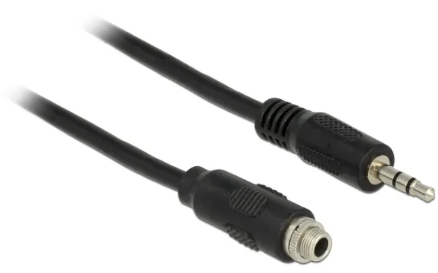 Delock Cable Stereo Jack 3.5 mm female panel-mount > Stereo Jack 3.5 mm male 100