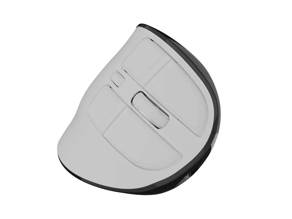 Vertikální bezdrátová myš Natec EUPHONIE PRO/Vertikální/Blue Sense/Pro praváky/2 400 DPI/USB+BT/Bílá
