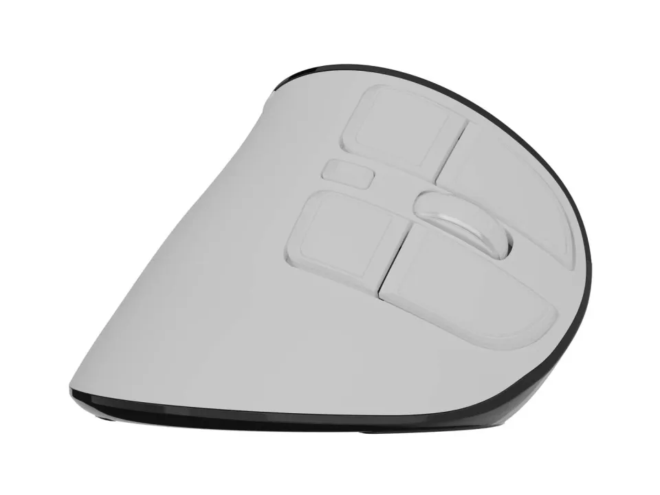 Vertikální bezdrátová myš Natec EUPHONIE PRO/Vertikální/Blue Sense/Pro praváky/2 400 DPI/USB+BT/Bílá