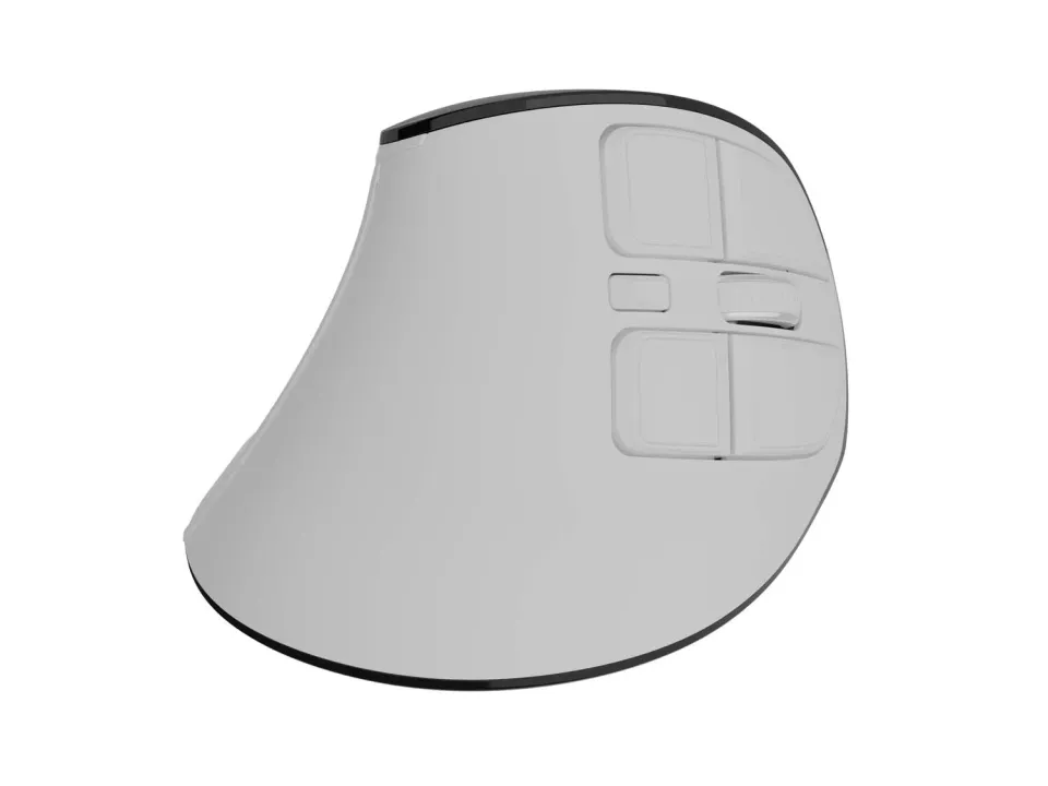 Vertikální bezdrátová myš Natec EUPHONIE PRO/Vertikální/Blue Sense/Pro praváky/2 400 DPI/USB+BT/Bílá
