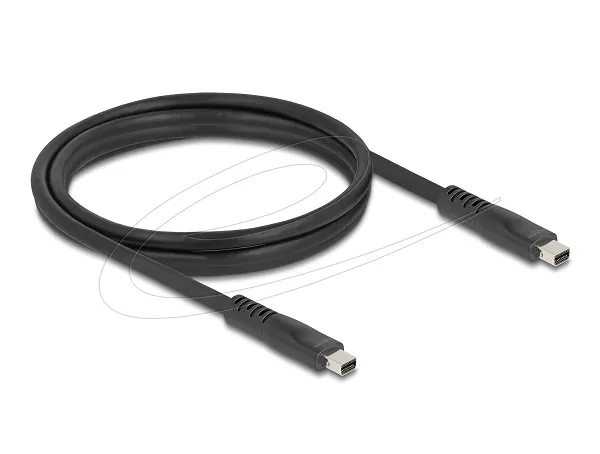Delock Mini DisplayPort kabel 16K 60 Hz 80 Gbps 1,5 m, černý