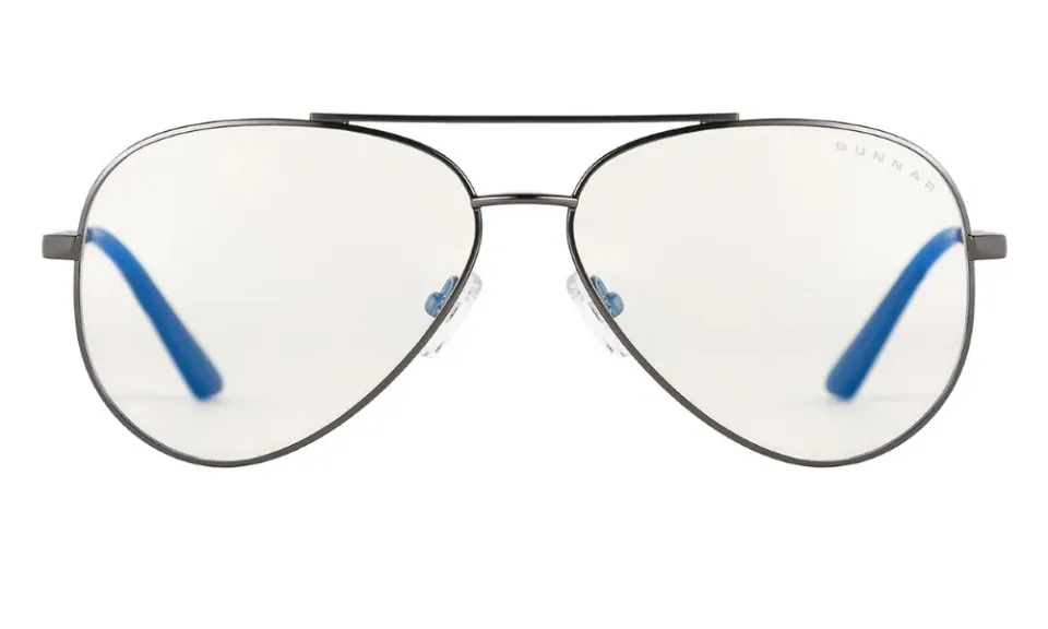 GUNNAR kancelářske/herní brýle MAVERICK GUNMETAL * čírá skla * BLF 35 * GUNNAR focus