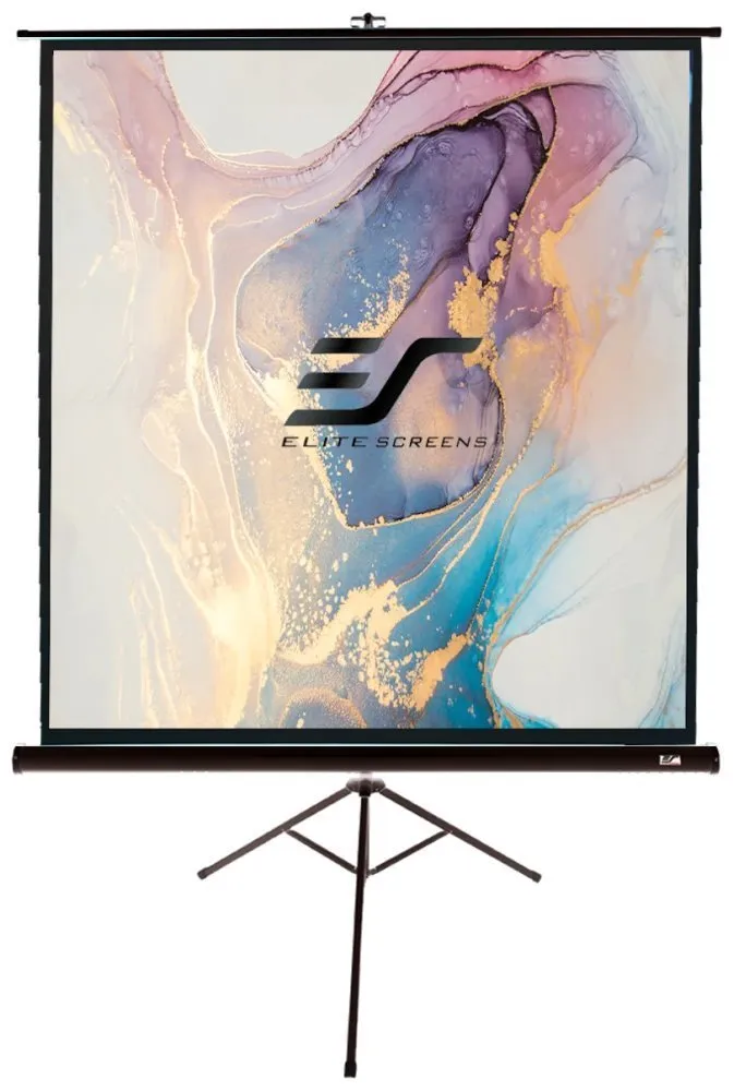 ELITE SCREENS plátno mobilní trojnožka 71" (180,3cm)/ 1:1/ 127×127cm/ gain 1.1/ case černý
