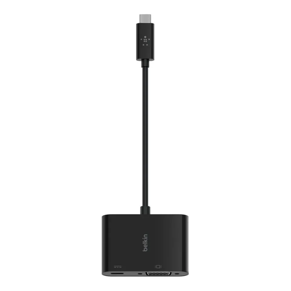 Belkin USB-C adaptér na VGA + 60W napájení, černá