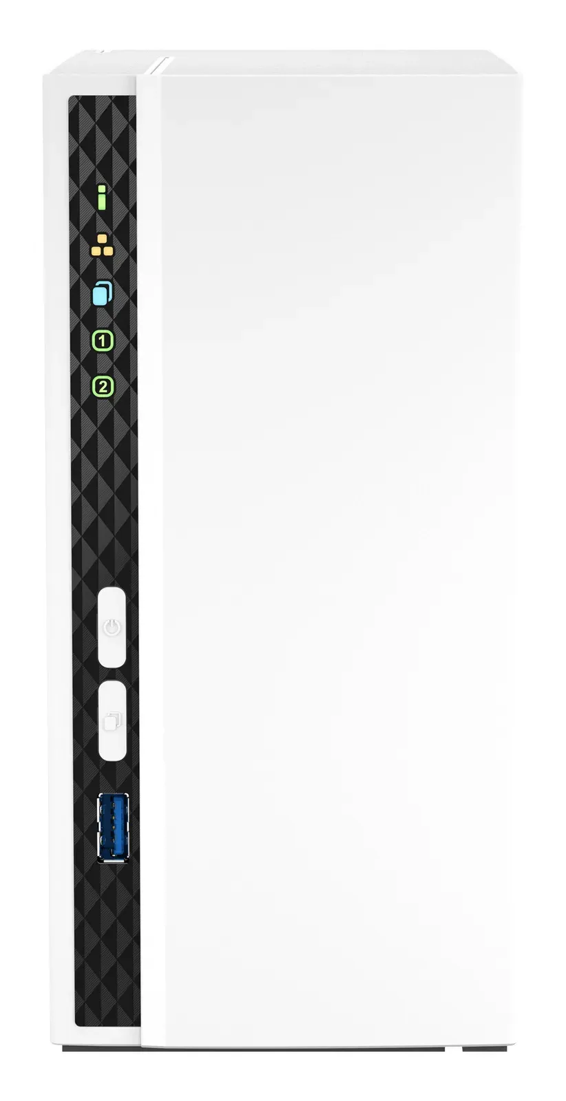 QNAP TS-233 TurboNAS server s RAID, 4xjádro 2.0GHz, 2GB DDR, pro 2x 3,5/2,5in SATA3 HDD/SSD (USB3 + 1xGLAN) datové úložiště