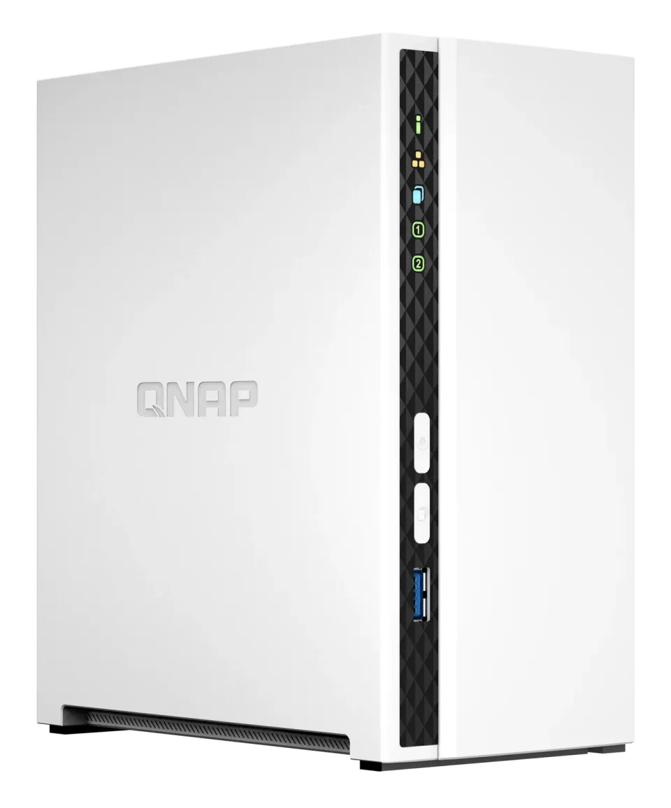 QNAP TS-233 TurboNAS server s RAID, 4xjádro 2.0GHz, 2GB DDR, pro 2x 3,5/2,5in SATA3 HDD/SSD (USB3 + 1xGLAN) datové úložiště