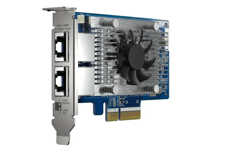 QNAP QXG-10G2T-X710 - dvouportová rozšiřující 10GbE (Intel X710) karta pro PC i QNAP NAS