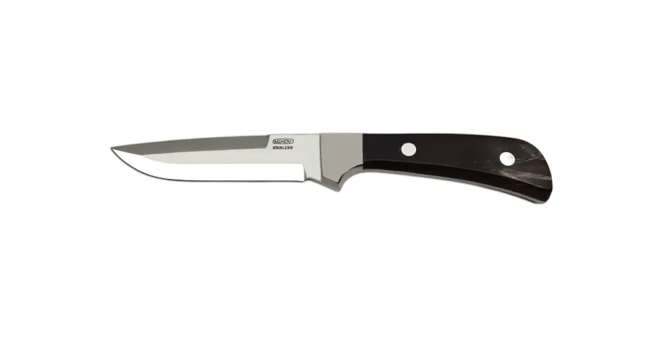 Lovecký nůž LES úzký - 398 materiál držadla - střenky buvolí roh
