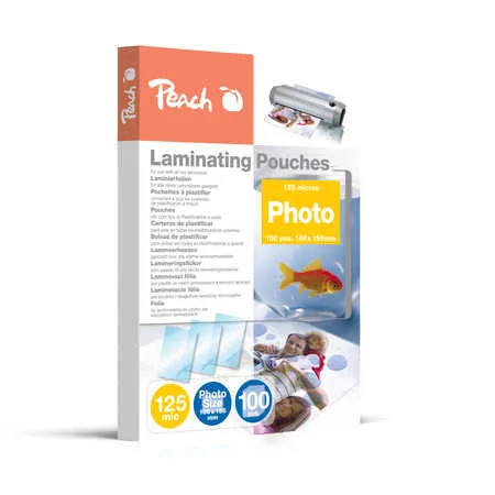 PEACH laminovací folie 10x15 cm Laminating Pouch Photosize, 125mic, 100ks
