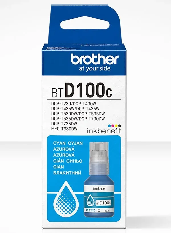 Brother BT-D100C (inkoust cyan, 5 000 str.)