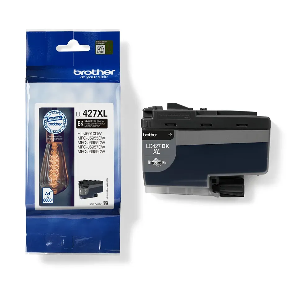Brother LC-427XLBK (inkoust black, 6000 str., ISO / IEC 24711)