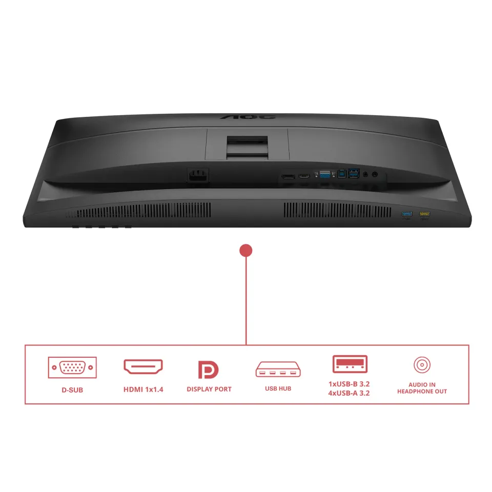 AOC LCD 27" AOC 27E4U , IPS 1920x1080@120Hz, 4ms, 50mil:1, VGA, HDMI, DP, 4xUSB, pivot