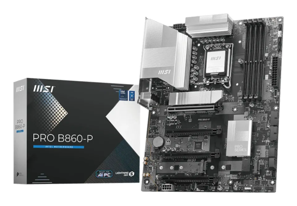 MSI PRO B860-P, Intel B860, LGA1851, 4xDDR5, ATX