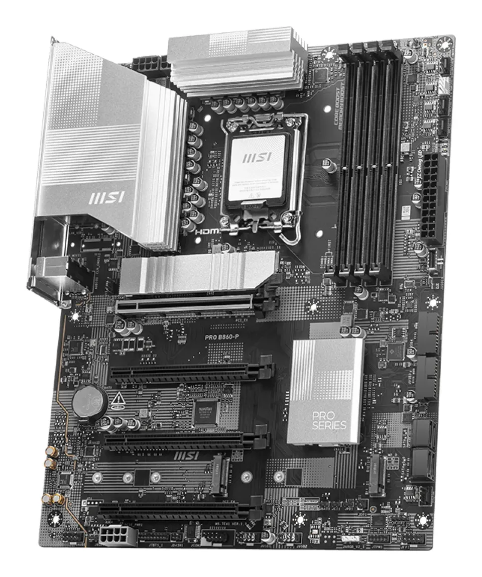 MSI PRO B860-P, Intel B860, LGA1851, 4xDDR5, ATX