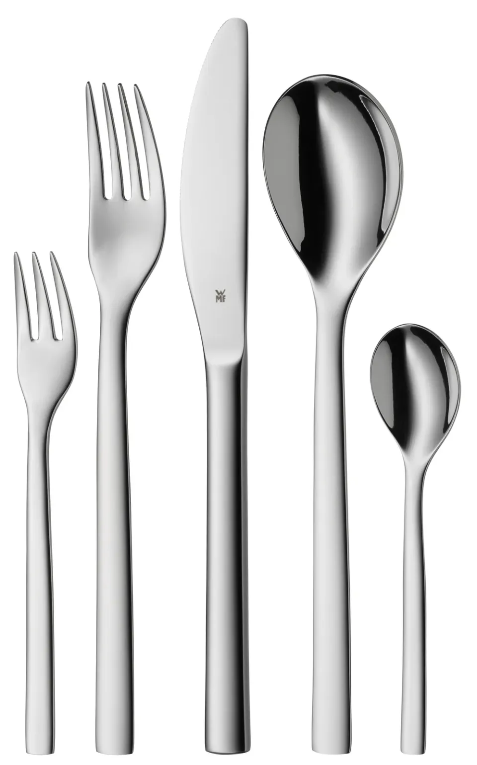 WMF Atria sada příborů, 12x lžíce, 12x vidlička, 12x nůž, 12x lžička, 12x dezertní vidlička, (60 kusů), nerezová ocel