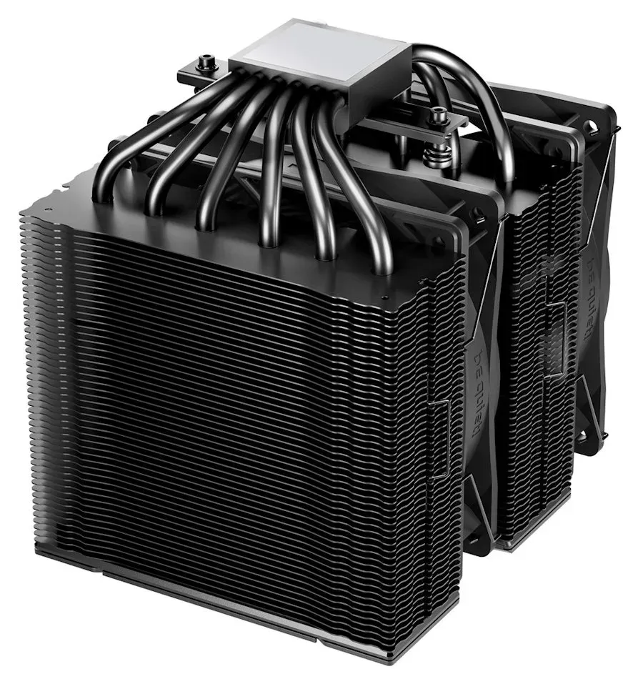 Be quiet! chladič CPU PURE ROCK PRO 3 Black / 2x120mm PWM fan / 6xheatpipe / černý