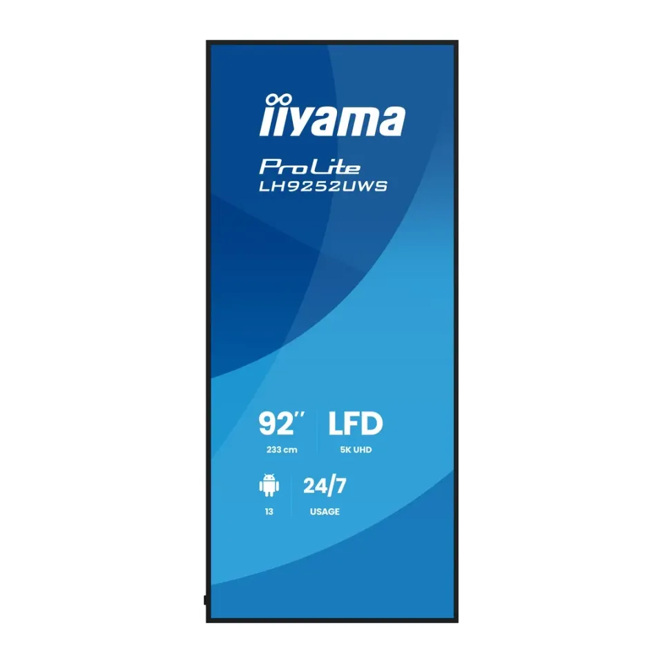 92" iiyama LH9252UWS-B1AG:VA,5K,24/7