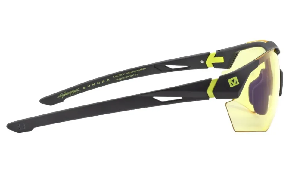 GUNNAR kancelářske/herní brýle CYBERPUNK MILITECH ONYX SIGNAL YELLOW* jantarová* BLF 65* GUNNAR Focus
