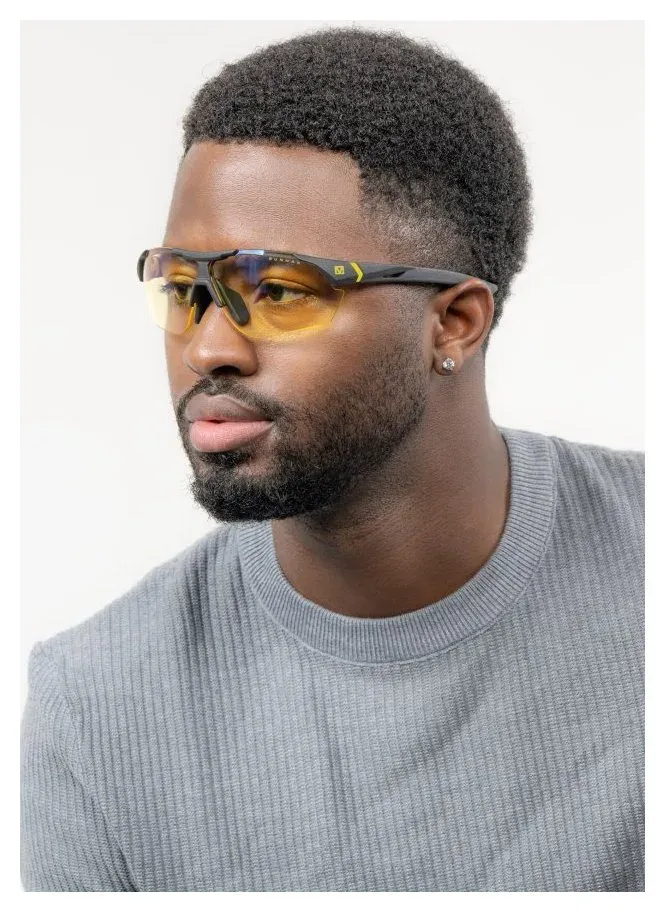 GUNNAR kancelářske/herní brýle CYBERPUNK MILITECH ONYX SIGNAL YELLOW* jantarová* BLF 65* GUNNAR Focus