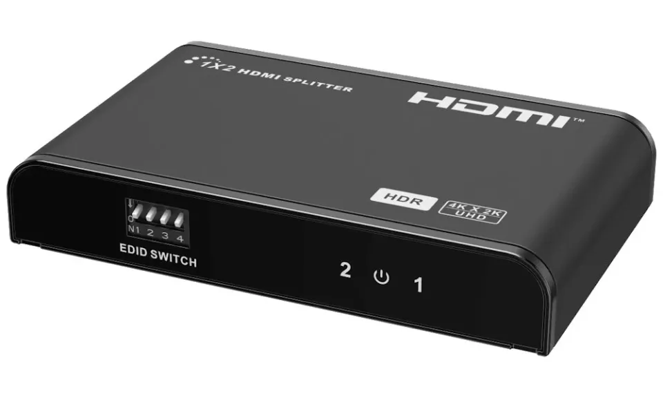 PremiumCord HDMI 2.0 splitter 1-2 porty, 4K x 2K/60Hz, FULL HD, 3D, černý