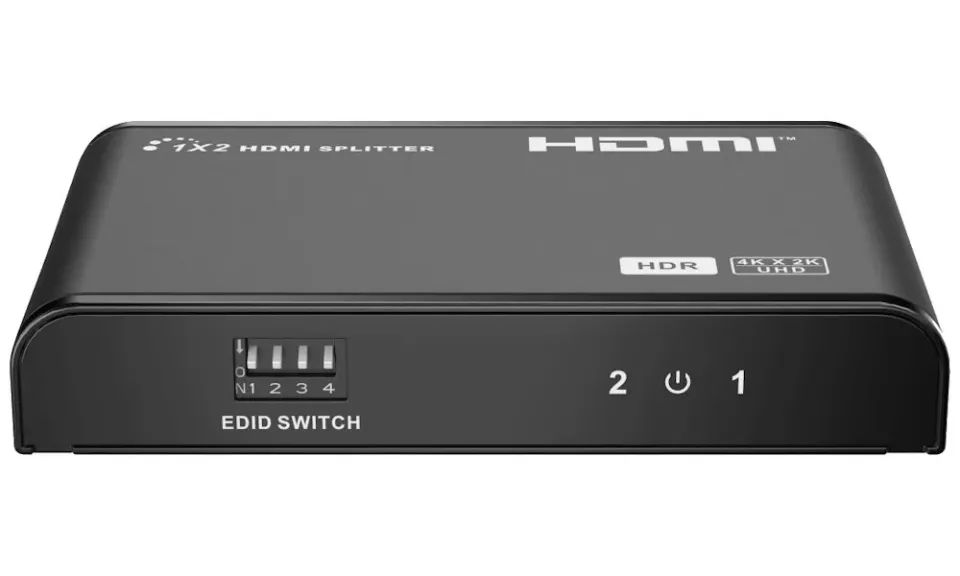 PremiumCord HDMI 2.0 splitter 1-2 porty, 4K x 2K/60Hz, FULL HD, 3D, černý