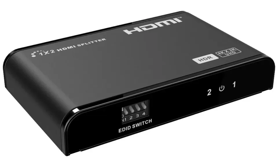 PremiumCord HDMI 2.0 splitter 1-2 porty, 4K x 2K/60Hz, FULL HD, 3D, černý