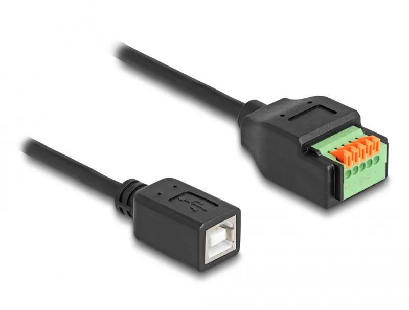 Delock Adaptér kabelu ze zásuvkového konektoru USB 2.0 Typu-B (samice) na svorko