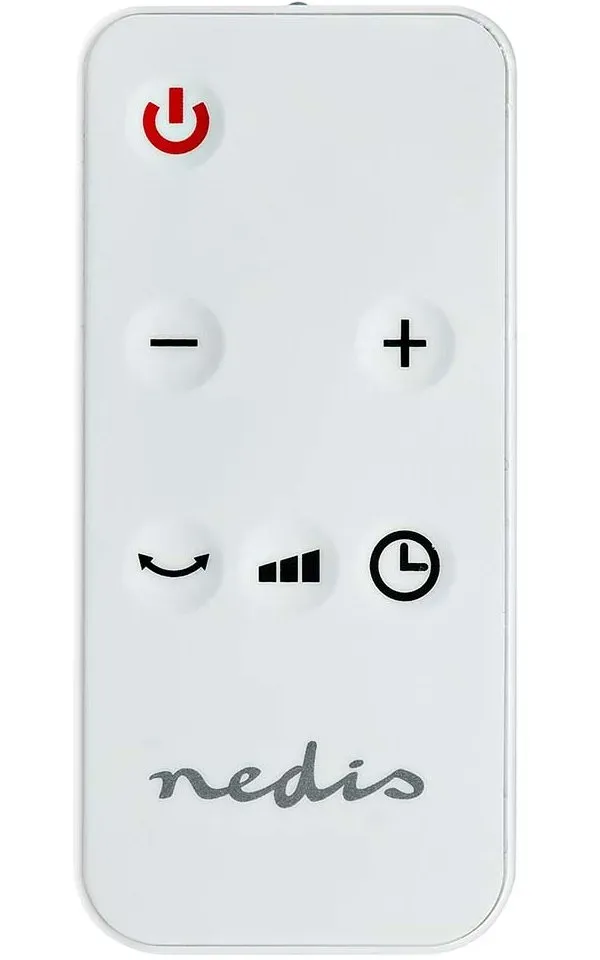 NEDIS Wi-Fi chytrý horkovzdušný ventilátor/ 2000 W/ 2 nastavení teploty/ rotace/ displej/ 10 - 49 °C/ bílý