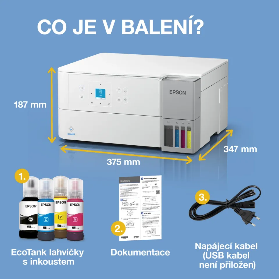 EPSON EcoTank ITS L4366- A4/33-20ppm/4ink/Wi-Fi/CISS/Duplex/White