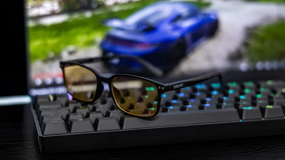 EVOLVEO BlueBlock40, PC brýle, blokace modrého světla 40%, nedioptrické, černé